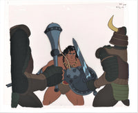 Conan Fighting Serpent Warriors