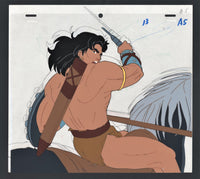 Conan Over Shoulder on Horseback