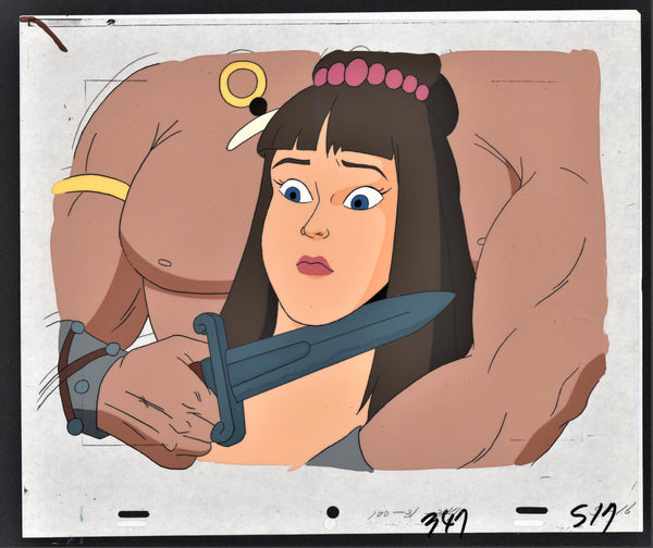 Conan with Knife at Princess's Neck