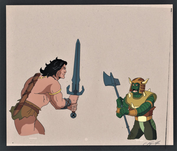 Conan Fighting Serpent Warrior