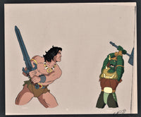 Conan Fighting Serpent Warrior