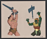 Conan Fighting Serpent Warrior