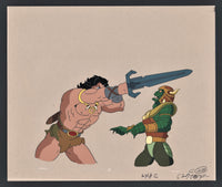 Conan Fighting Serpent Warrior