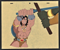 Conan Fighting Serpent Warriors