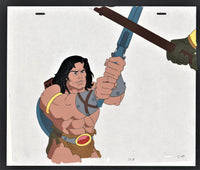 Conan Fighting Serpent Warriors