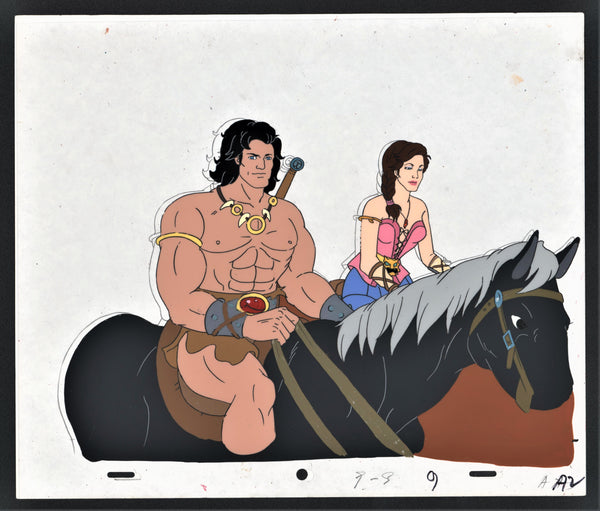 Conan and Jezmine on Horseback