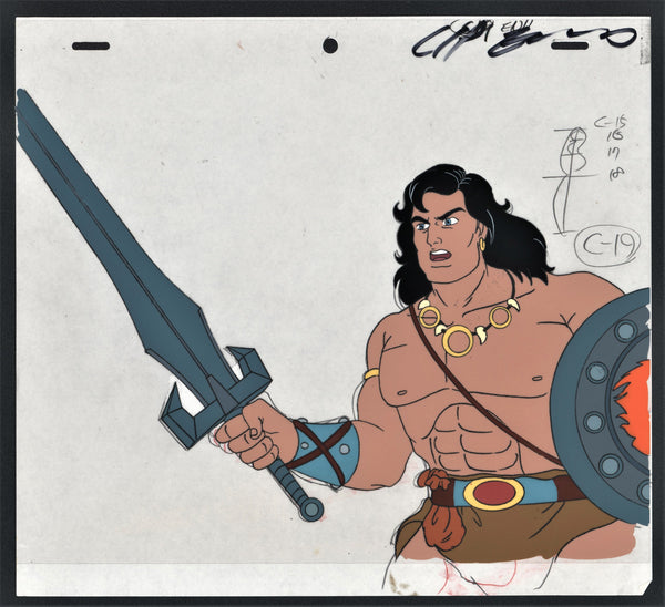 Conan with Sword Drawn