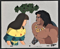 Conan and Princess Sarita Running from Hooded Ones